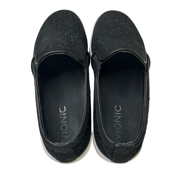 Vionic Midi Perforated Leather Slip On Sneaker Shoes Black Womens‎ Size 7 - Picture 6 of 12